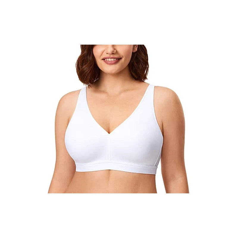 Reggiseno Senza Ferretto Frugue Per Taglie Forti, Pizzo Minimizzante, Comfort E Sostegno Naturale