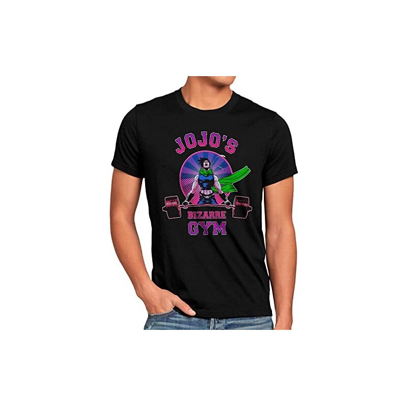 CottonCloud Adventure T-Shirt Uomo Bizarre Anime Japan Manga: Maglietta 100% Cotone Premium Con Stampa Originale Vintage, Vestibilità Regolare, Certificazione Öko-Tex