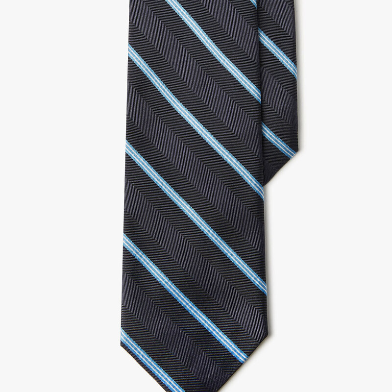Brooks Brothers Cravatta regimental in seta - male Cravatte e Pochette da taschino Fantasia grigio scuro REG