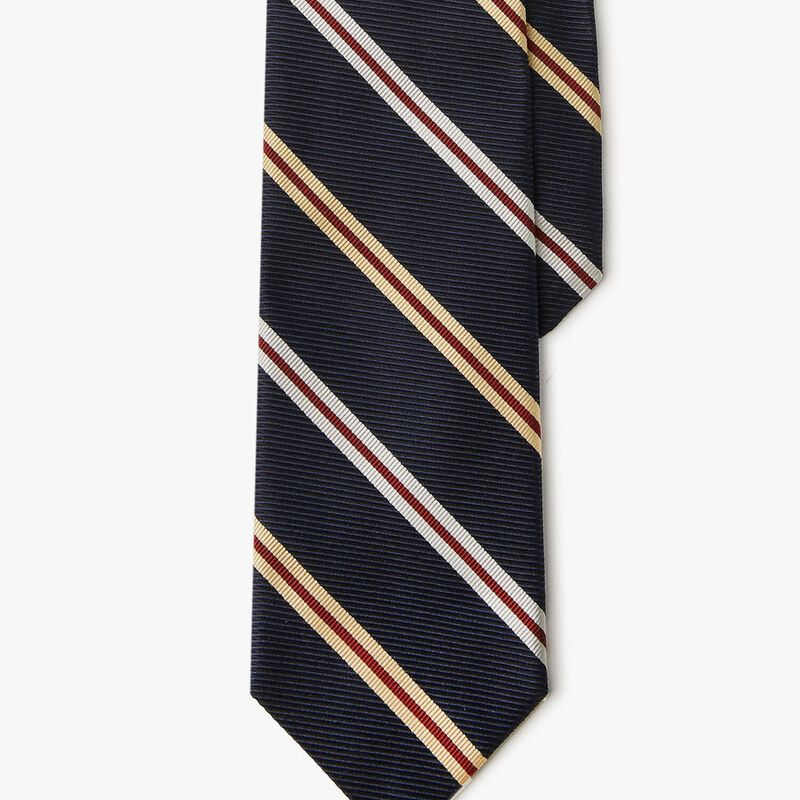 Brooks Brothers Cravatta regimental in seta - male Cravatte e Pochette da taschino Fantasia rosso e navy REG