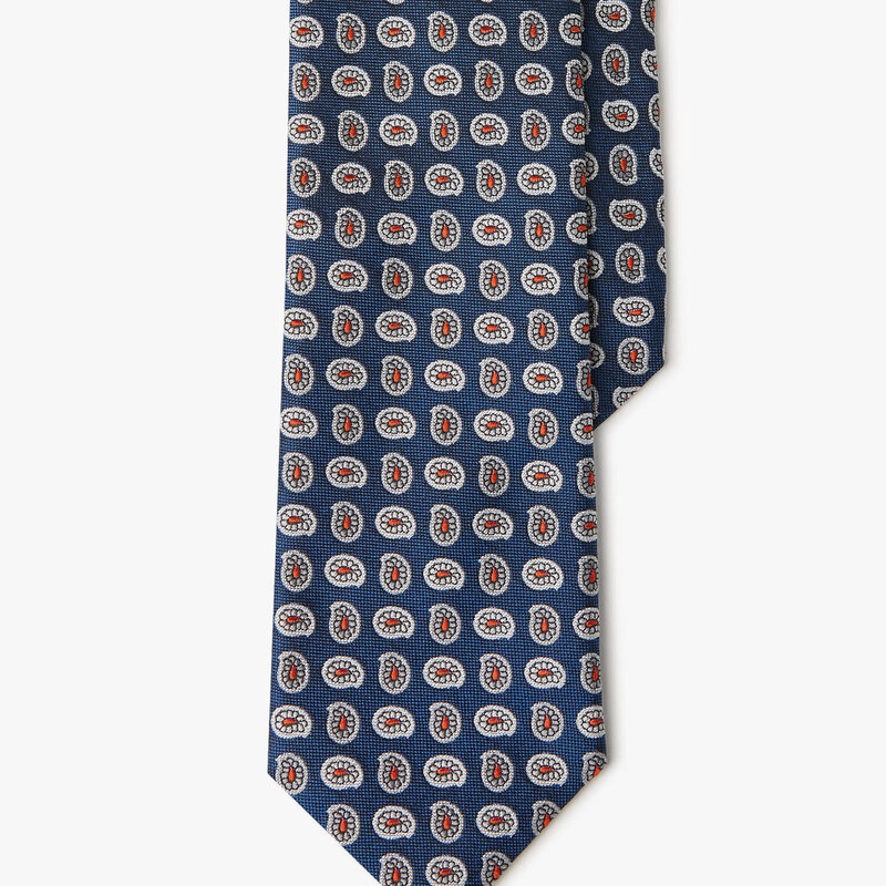 Brooks Brothers Cravatta paisley in seta - male Cravatte e Pochette da taschino Fantasia blu REG