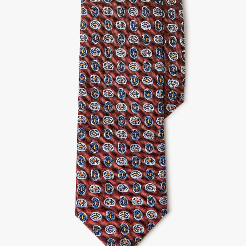 Brooks Brothers Cravatta paisley in seta - male Cravatte e Pochette da taschino Fantasia rosso REG