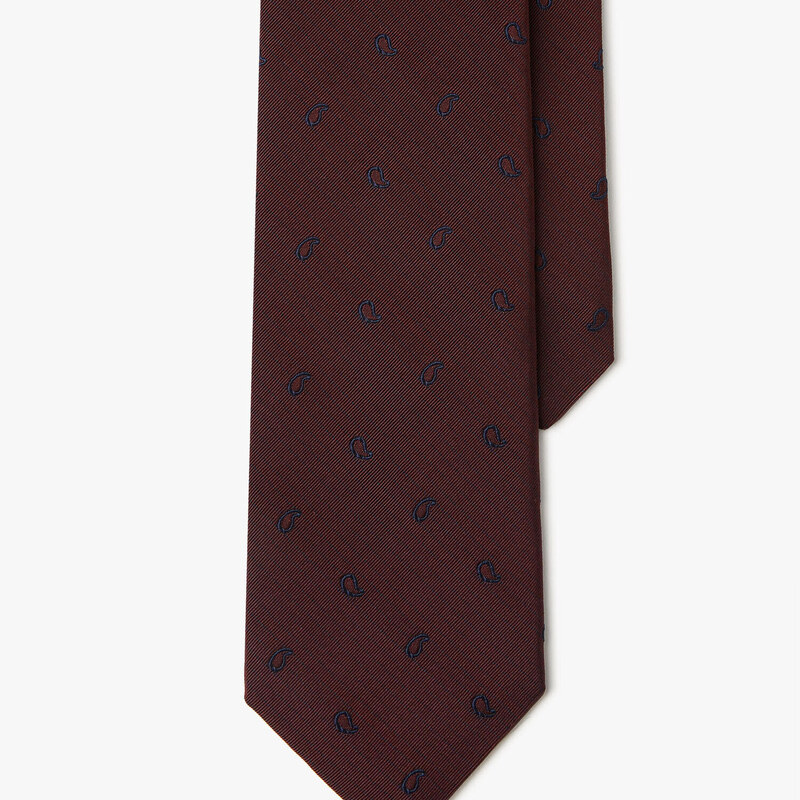 Brooks Brothers Cravatta paisley in seta - male Cravatte e Pochette da taschino Fantasia bordeaux REG