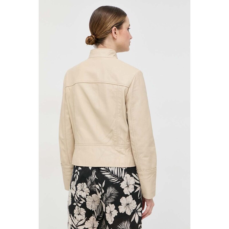 Pinko giacca in pelle donna colore beige