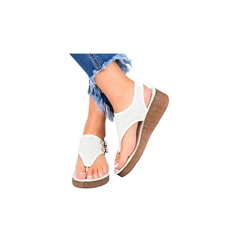 Sandali Ortopedici Donna Infradito Con Zeppa Bassa - Leggeri E Traspiranti - Taglie EU 35-43