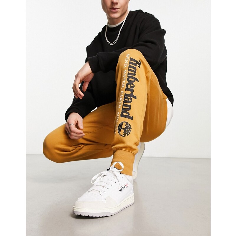 Timberland - Joggers color cuoio-Brown