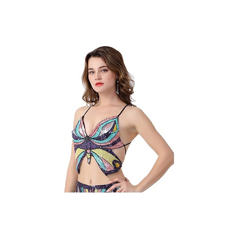 Fascia Per Capelli Con Brillantini A Triangolo – Accessorio Per Danza Del Ventre E Feste
