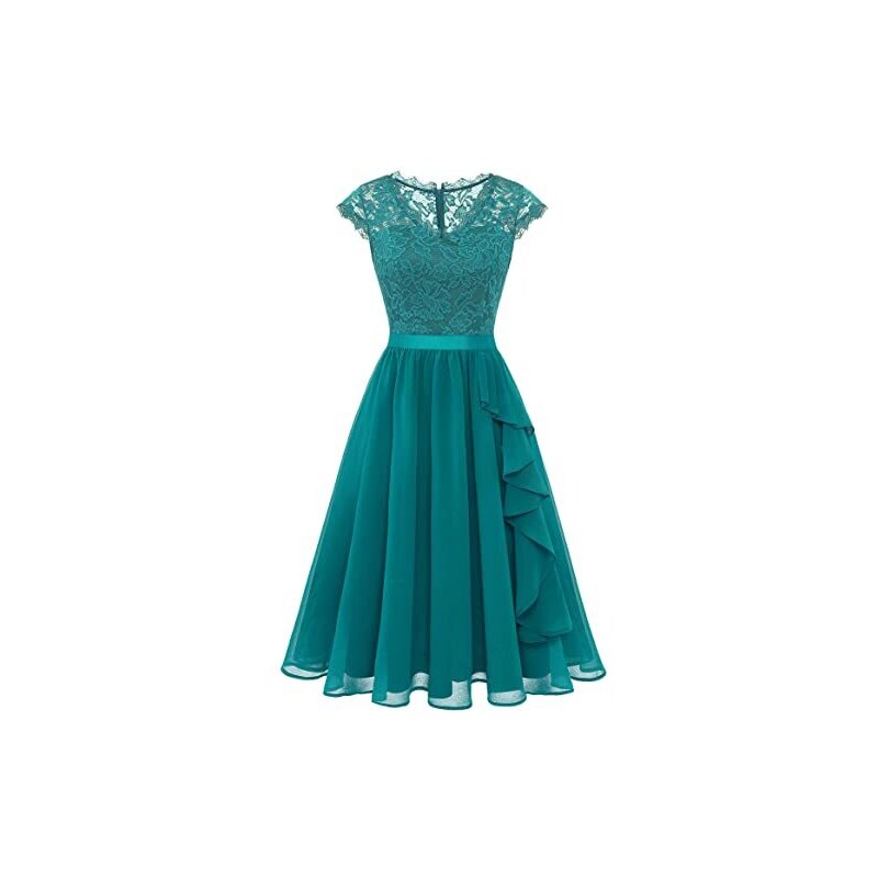 ORANDESIGNE Vestiti Donna Eleganti da Cerimonia Sexy Scollato Scollo a V Manica Lunga Tubino