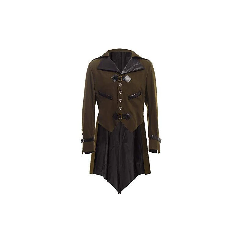 Chaqueta Gótica Victoriana De Cola – Estilo Steampunk Y Vampiro Para Cosplay, Halloween Y Eventos De Época