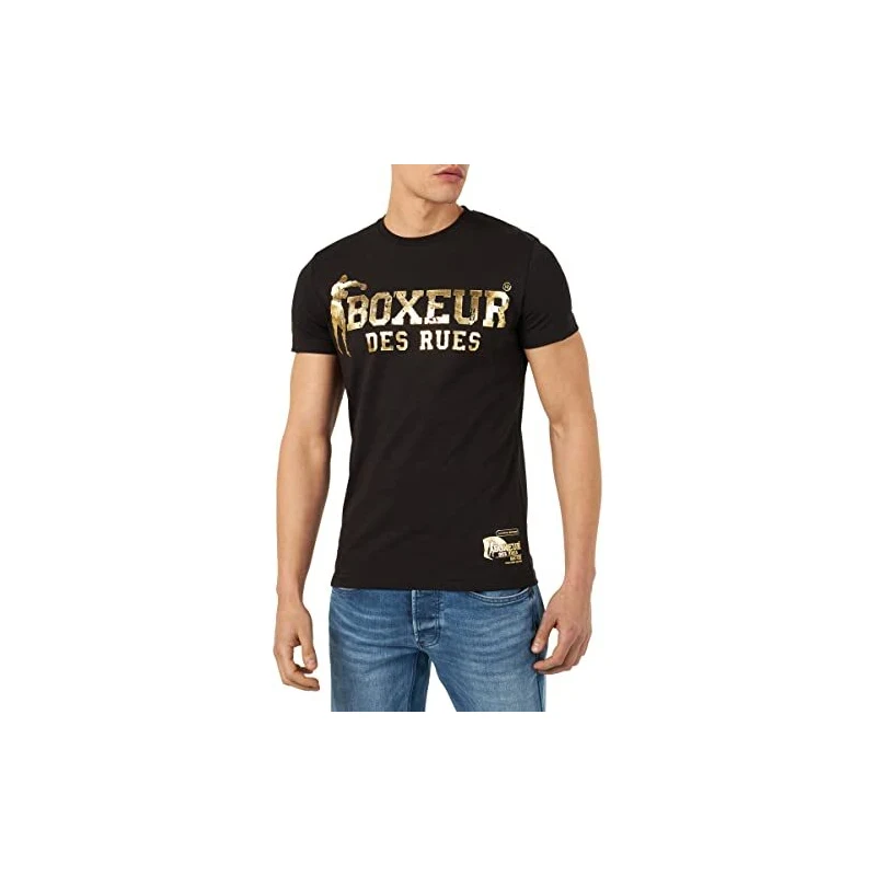 BOXEUR DES RUES Tshirt Boxeur Uomo Nero Oro M Stileo