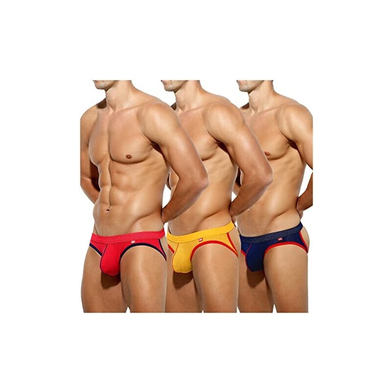 Slip Uomo In Ecopelle E Spandex – Jockstrap Bikini Intimo Perizoma - Foto 3