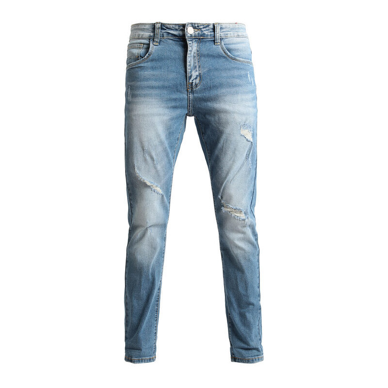 Max Tre Jeans Uomo Con Strappi Regular Fit Taglia 50