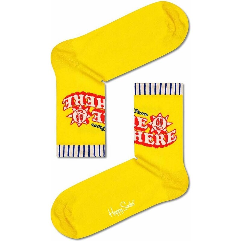 Happy Socks calzini Yellow Greetings