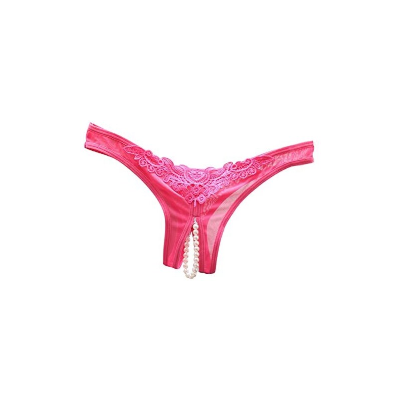 comeondear Perizoma Donna Tanga Sexy a Vita Bassa in Pizzo(Nero3,M-L