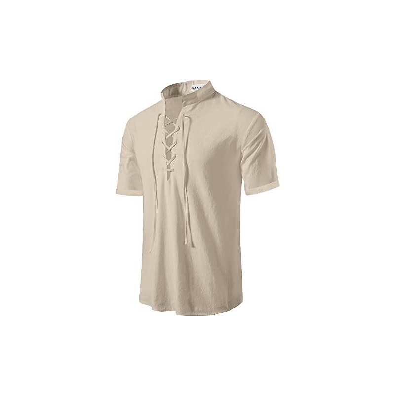 Camicia Uomo Policotone Manica Corta Bianca