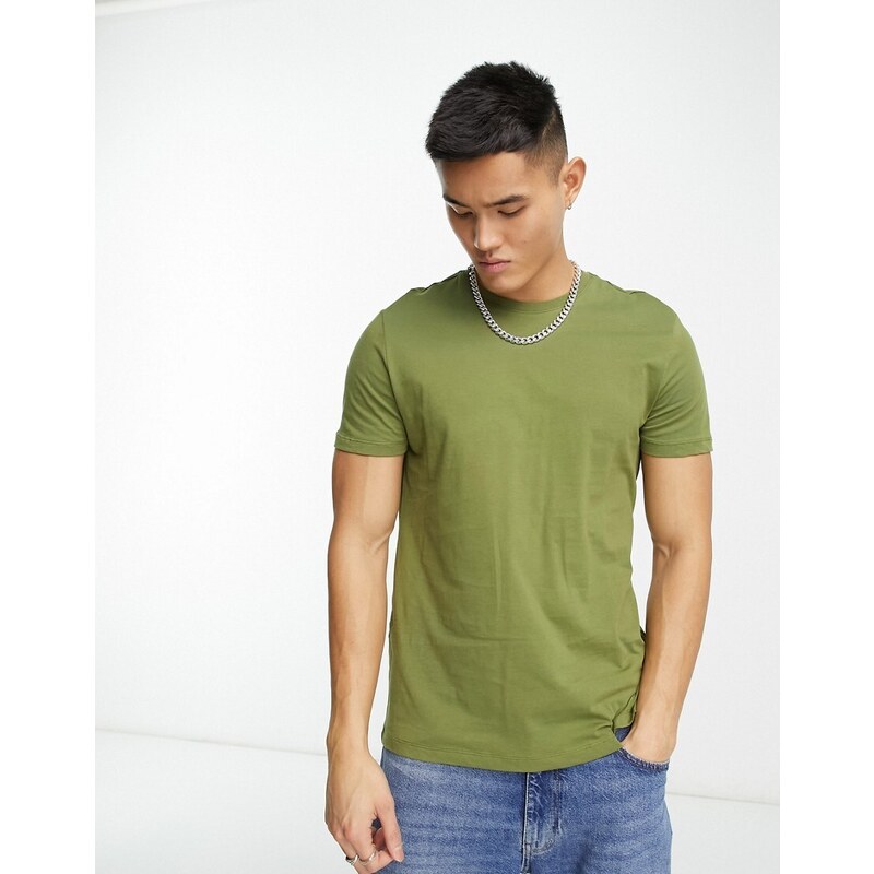 New Look - T-shirt girocollo verde