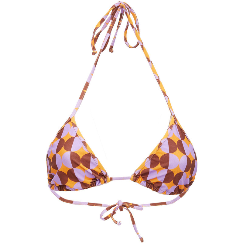 La DoubleJ Swimwear gend - Triangle Bikini Top Mezzaluna Orange XS 80% POLYAMIDE 20% ELASTAN