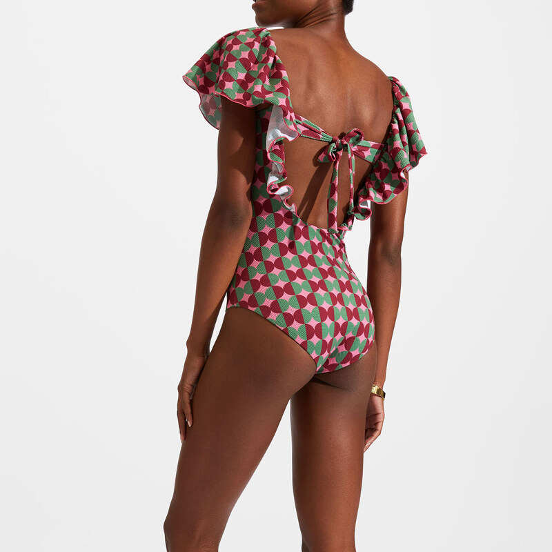 La DoubleJ Swimwear gend - Scarlett Swimsuit Mezzaluna Pink XS 92%POLYAMMIDE 8%ELASTANE