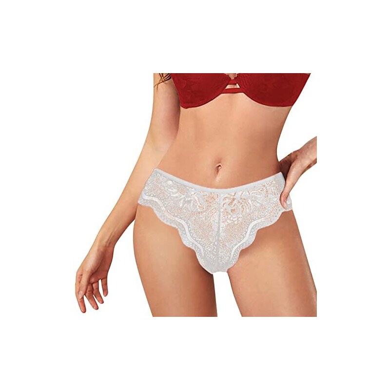 TANSTC Mutande Donna Cotone Culotte Vita Alta Slip Mutantina Pacco da 5, Comode Slip Traspirante Elasticizzato Sexy Intimo di Base Pacco, Colorato, M
