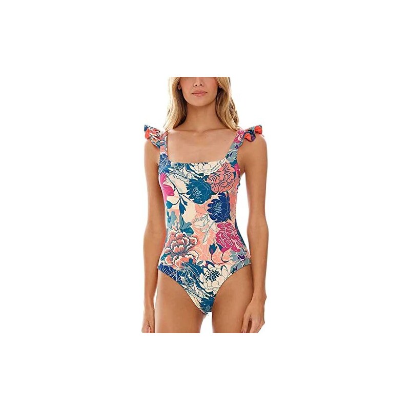 Taglie Forti Mare Piscina Century Star - Tankini 2 Pezzi Con Reggiseno Push Up Costume Bagno Donna