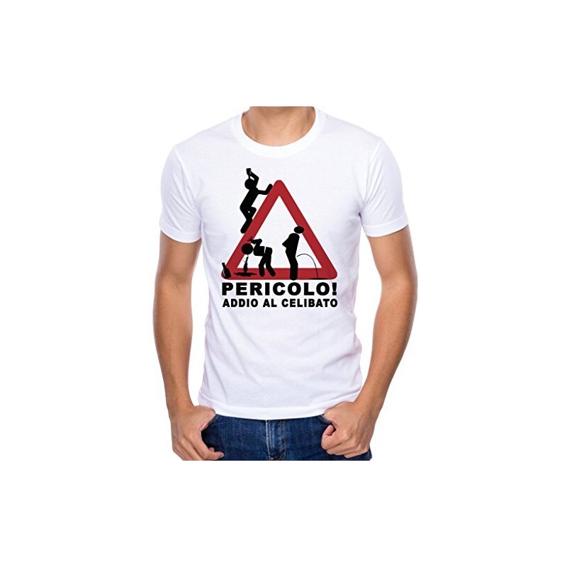 Fashwork T-Shirt Addio Al Celibato: "Testimone Dello Sposo" - Maglietta Umoristica In Cotone - 2