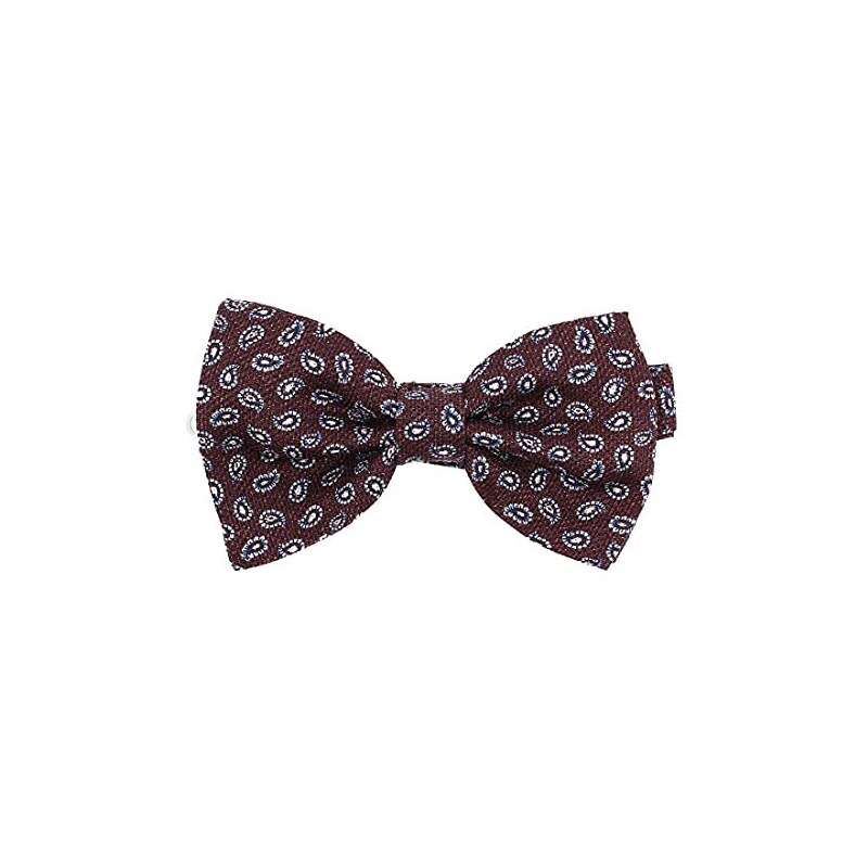 Retreez Papillon Uomo Pre-annodato Rosso 13 Cm - Microfibra, Fascia Regolabile (Collo Fino A 48 Cm) - 3