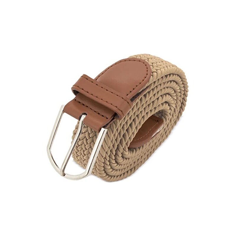 Lovionus89 Cintura da golf per uomo, cinture elastiche per jeans casual da uomo regolabili intrecciate, 105 CM, Blu scuro