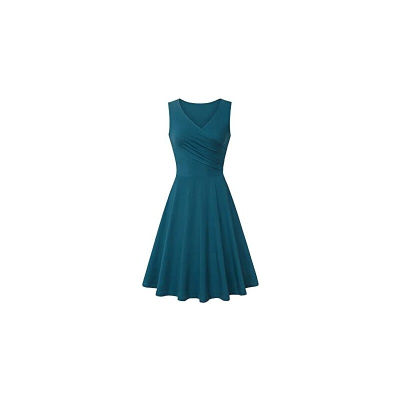 Abito Lungo Estivo Floreale Donna – Scollo A V, Maniche A Volant, Allacciatura Laterale – Stile Boho Da Spiaggia - 3