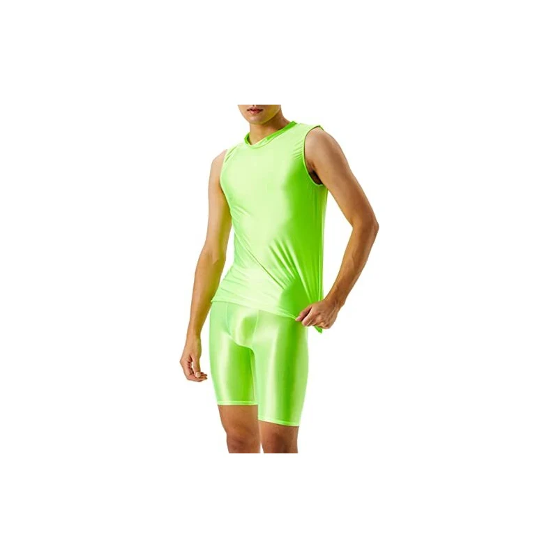 Caxndycing Canottiera da uomo a rete trasparente muscolare, sexy