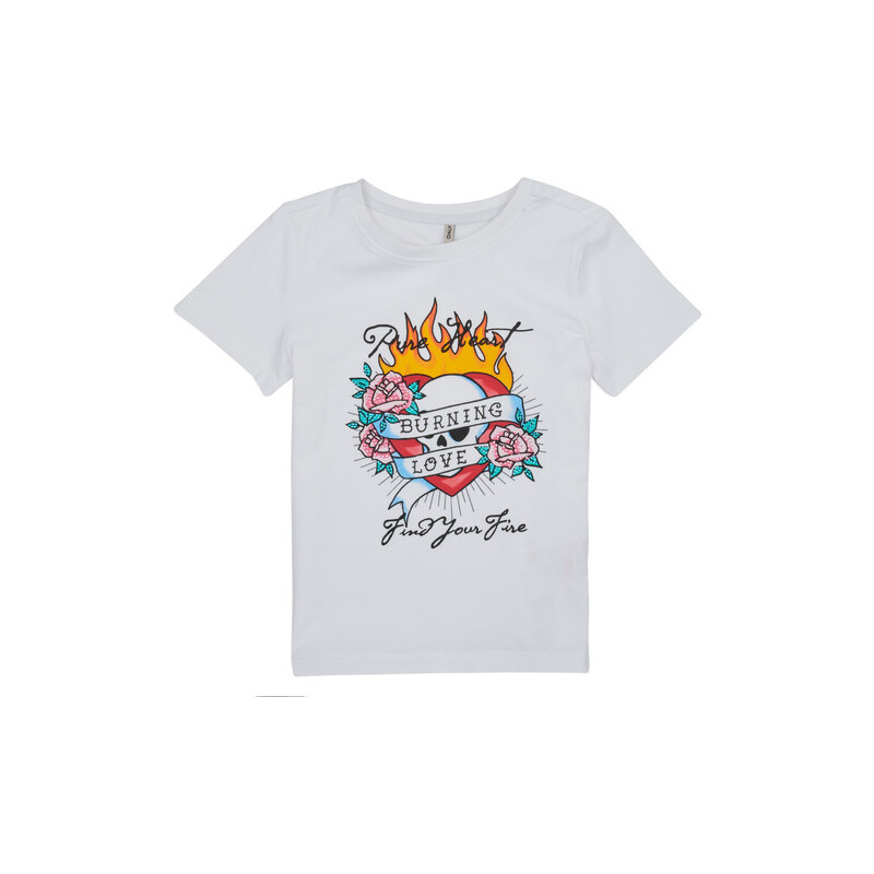 Only T-shirt KOGALICE-REG-S/S-BURNING-TOP-BOX-JRS
