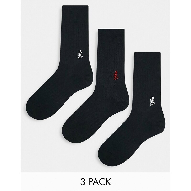 Gramicci - Confezione da 3 paia di calzini neri-Nero