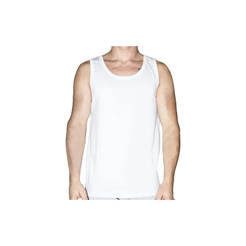 Lot De 3 Débardeurs Homme Coton – Spallina – Marque Fragi, Pur Coton, Made In Italy