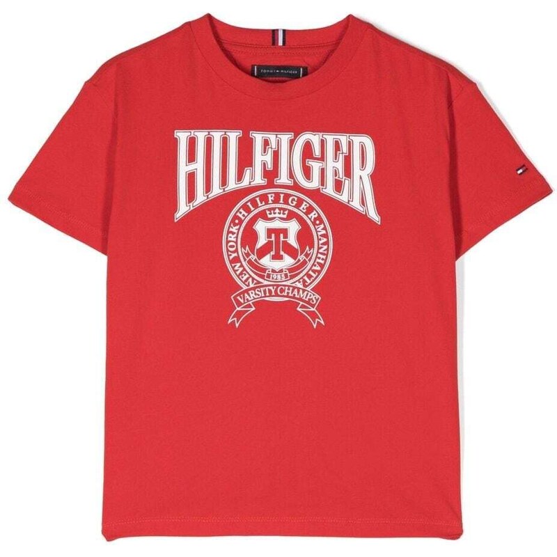 Tommy Hilfiger Junior T-shirt con stampa - Rosso