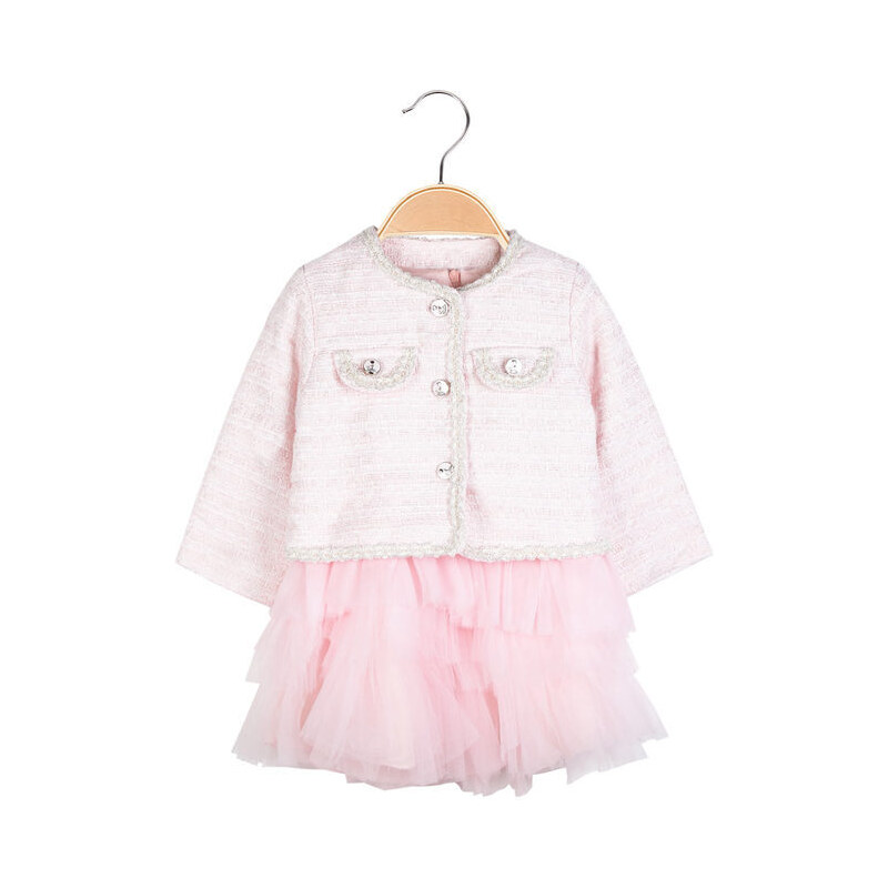 Lollitop Completo Elegante Da Neonata 2 Pezzi Abbigliamento Rosa Taglia 30m