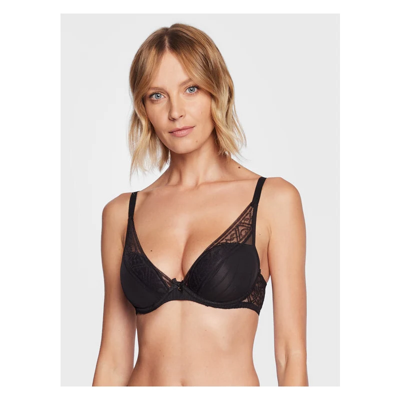 Chantelle Norah Reggiseno Senza Ferri Strutturato - Supporto E Pizzo Morbido - Comfort Quotidiano (Nylon Ed Elastan)