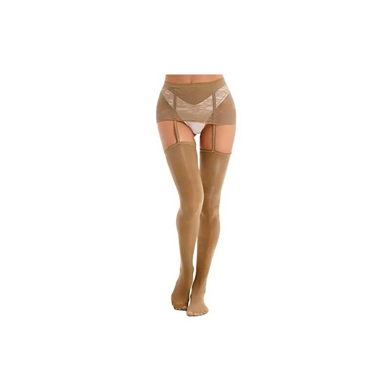 Cintura Reggicalze Freebily In Wet Look Pelle Verniciata Per Donna - Lingerie E Party