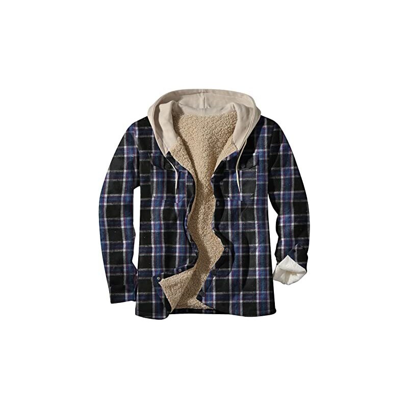 Kobilee Giacca Invernale Uomo Giubbotto Imbottito Fodera Caldo