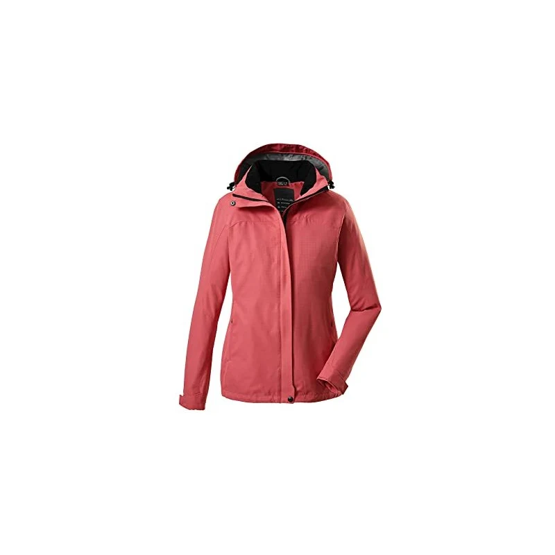 Felpa tech amaranto full zip con cappuccio e logo glitterato | Collezione donna FW 2025