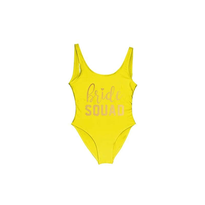 Costume Da Bagno Addio Al Nubilato 'Bride' - Costume Intero Donna Per Feste E Mare - Foto 7