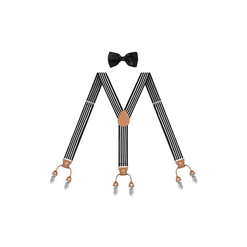 Bretelle Uomo Elastiche - 2,5 Cm Con Clip | Set Elegante E Regolabile - Foto 6