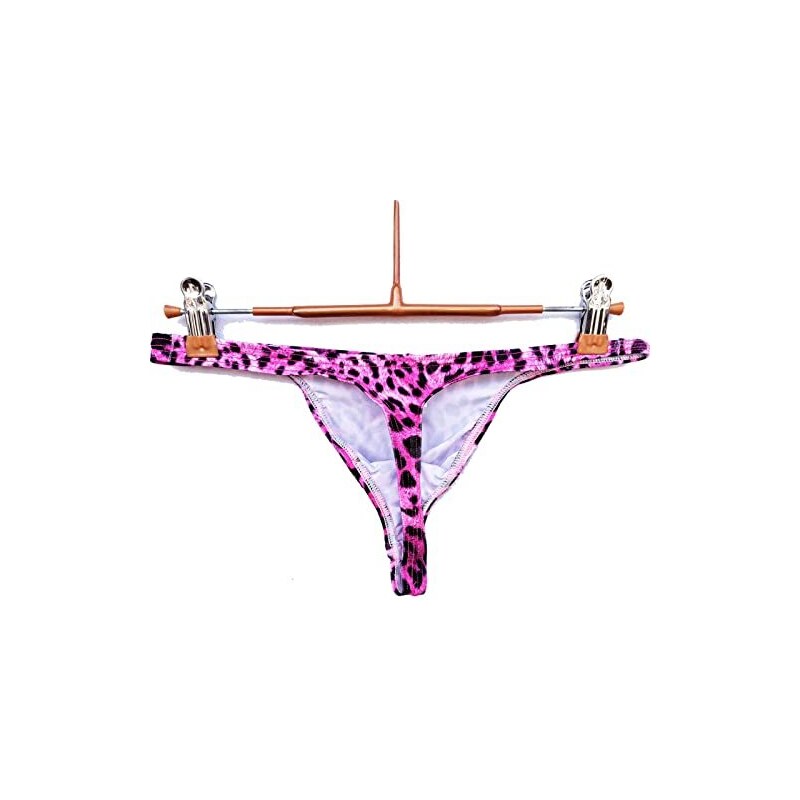 Slip Uomo Perizoma Leopardato - Vita Bassa, Elastico - Per Sport E Uso Quotidiano - Taglie Da S A XL - Foto 5