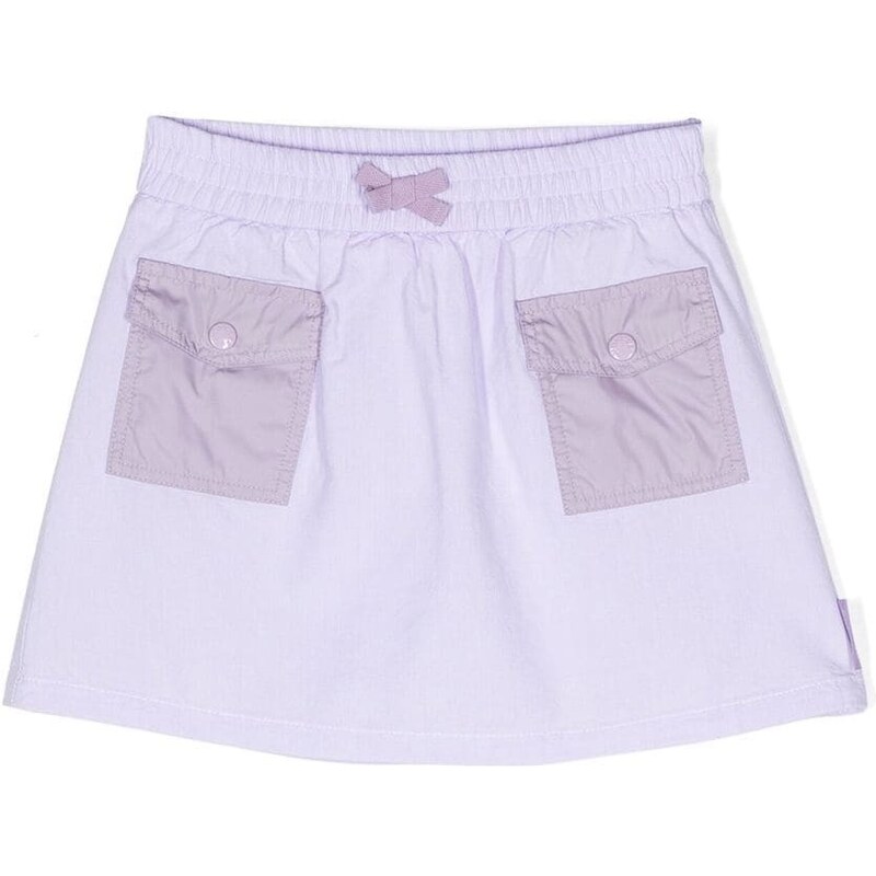 Shorts Bambina In Denim Leggero Con Fiocco, Vita Elasticizzata, Gamba Ampia, Tasche Arricciate, Per Età 3-9 Anni, Stile Estivo Casual