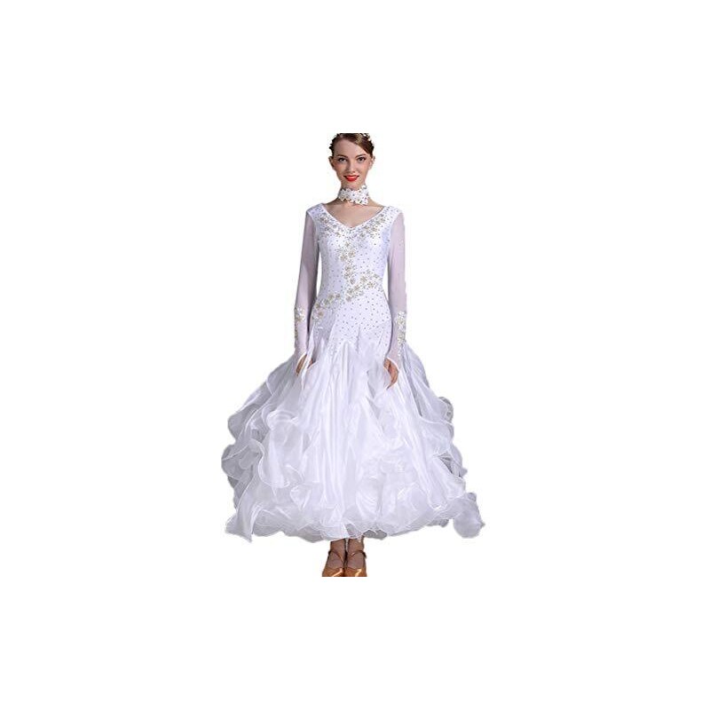 PONNYC Vestiti da Sala da Ballo con Ricamo di Strass Outfit da Ballo ...