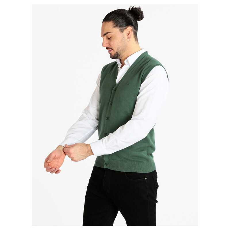 Coveri Collection Gilet In Maglia Da Uomo Con Bottoni: In Offerta A 29 - Foto 10