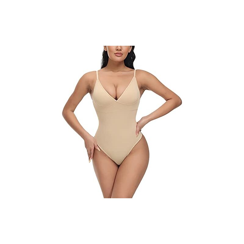 Shapeware Snellente Body Modellante SHAPERIN - Snellente Donna Con Scollo A V, Pancia Piatta E Effetto Push-Up Body Dimagrante Donna