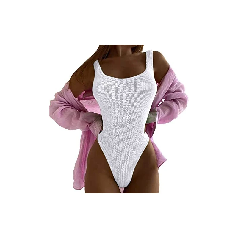 Costume Intero Donna Modellante - Monokini Push Up, Vita Alta, Contenitivo Pancia - Foto 9