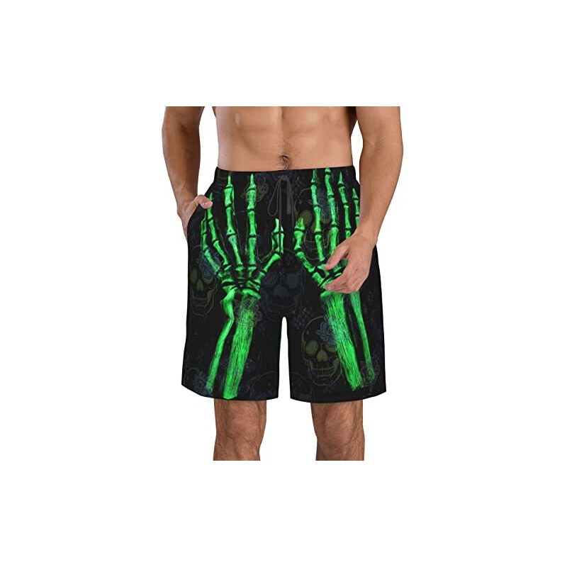 Ahegao Costume Da Bagno Uomo Asciugatura Rapida Con Stampa 3D - Pantaloncini Spiaggia Con Tasche E Fodera In Rete - Taglia 4XL - 3