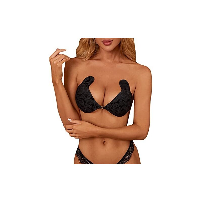 Deceny CB – Coppe Adesive In Silicone Per Reggiseno – Invisibili, Senza Spalline, Riutilizzabili – Per Scollature E Abiti Profondi, Adatte A Coppe A-F