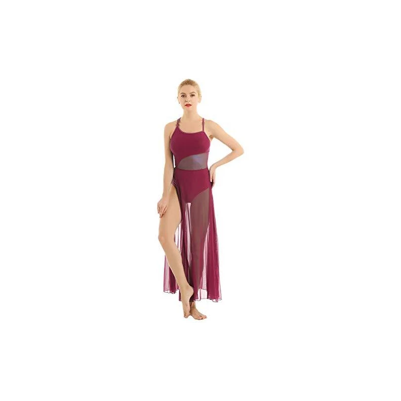 Abito Da Ballo Donna Monospalla - Ballo Latino, Danza Moderna, Tango, Salsa, Per Esibizioni E Competizioni