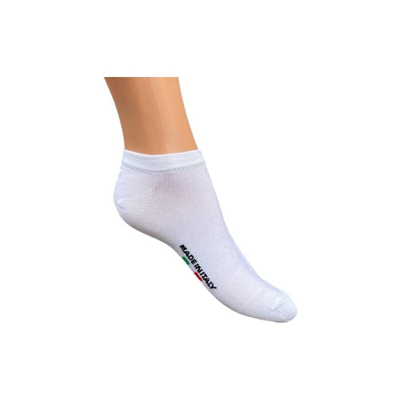 Ciocca Calzini Fantasmini Uomo Lisci In Fresco Cotone Mercerizzato 3 6 Paia 111 1 028 11 3 125897557